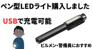 ビルメン・警備員にオススメ！充電式のペン型LEDライト【サンワサプライ800-LED068】